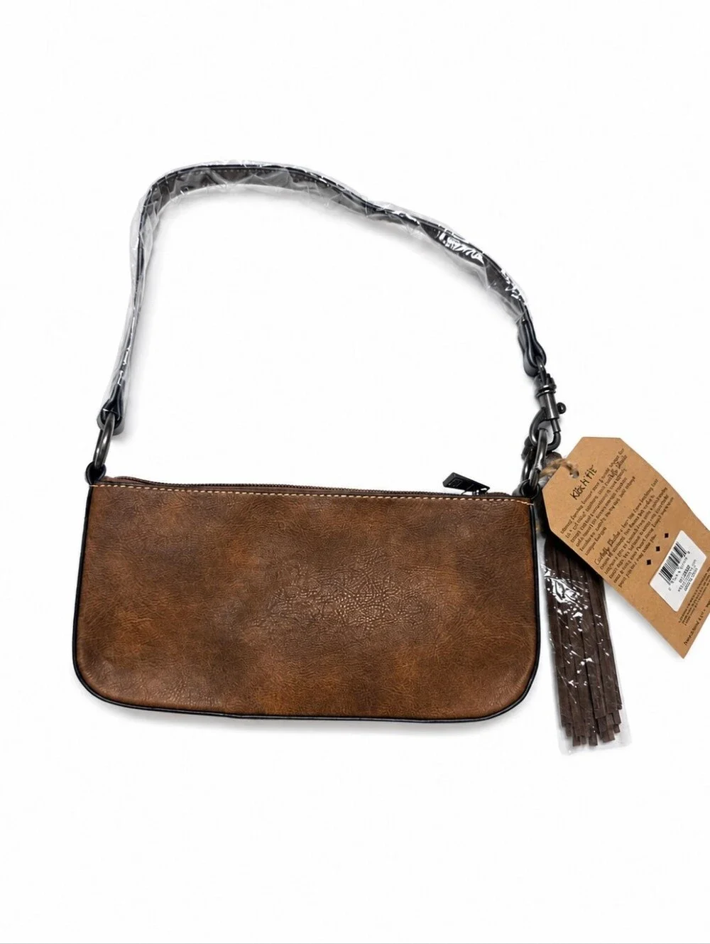 Catchfly Studio Western Longhorn Leopard Shoulder Bag NWT